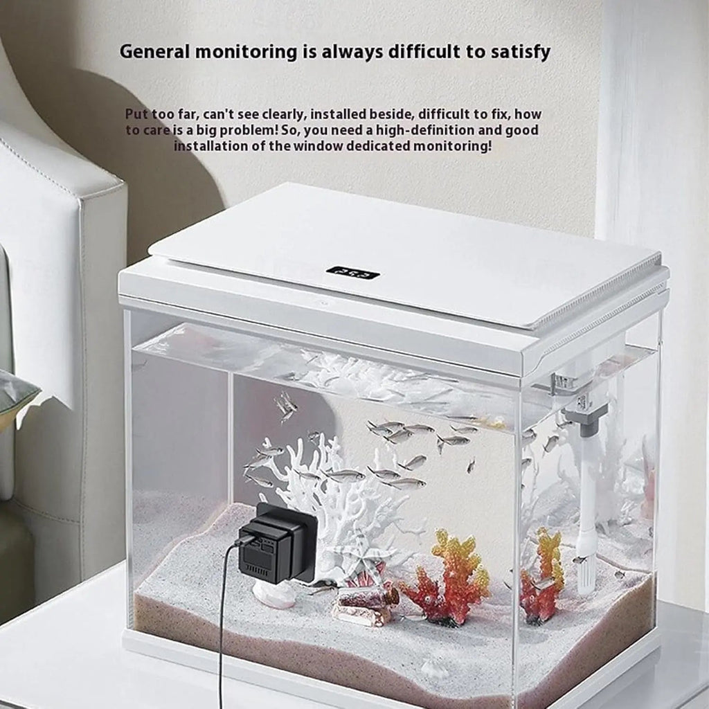 2K Aquarium Camera WiFi Terrarium Pet Camera Night Vision 140° View 2-Way Audio